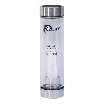 Clear Quartz Gemstone Water Bottle